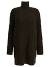 Max Mara Wool And Cashmere Dress Dresses Green In Multi