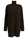 Max Mara Wool And Cashmere Dress Dresses Green In Black