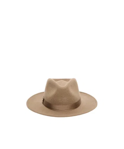 Max Mara Wool And Cashmere Felt Hat In Beige