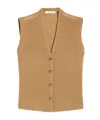 Max Mara Wool And Cashmere Vest In Brown