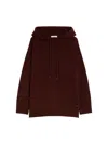 Max Mara Drawstring Hoodie Applique Pocket In Black