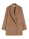 Max Mara Coats Brown In Brown