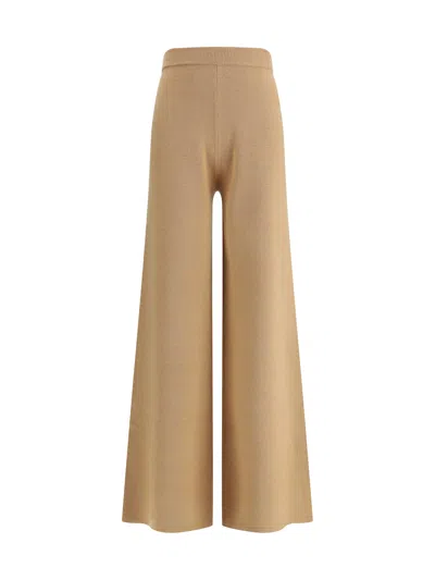 Max Mara Wool And Cashmere Judy Pants In Neutral