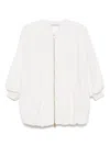 Max Mara Cirino Jacket In Wool And Cashmere Knit In White