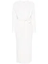 Max Mara Women Wool And Cashmere Long Cardigan In White