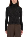 Max Mara Azulene Wool And Cashmere Turtleneck Sweater In Black