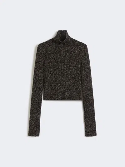 MAX MARA WOOL AND CASHMERE MOULINÉ TURTLENECK