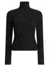 Max Mara Azulene Knitted Cashmere-blend High-neck Sweater In Black