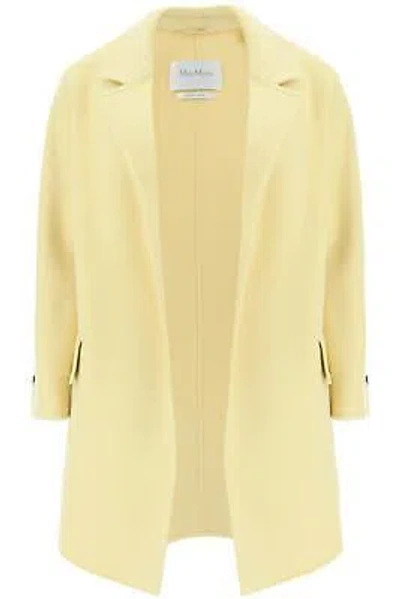Pre-owned Max Mara Wool And Cashmere Peacoat In Giallo