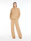 Max Mara Vitalba Wool And Cashmere Sweater In Camel