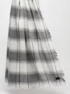 Shop Max Mara Wool And Cashmere Shawl In Ivory