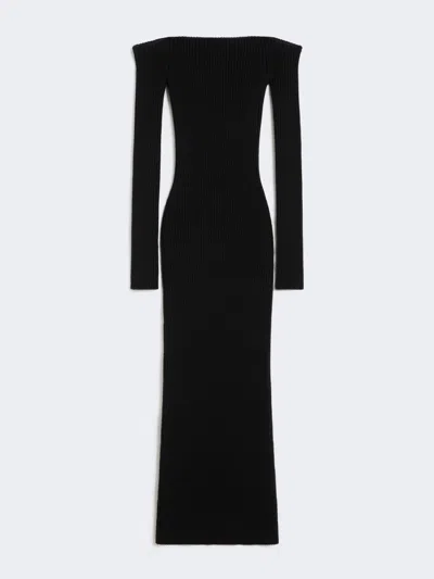 Max Mara Arnes 1234 Sheath Dress In Wool And Cachemire In Black