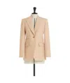 Max Mara Wool And Cashmere Single-breasted Blazer In Nude