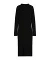 Max Mara Wool And Cashmere Slim-fit Dress In Black