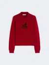 Max Mara Wool And Cashmere Slim Sweater In Red