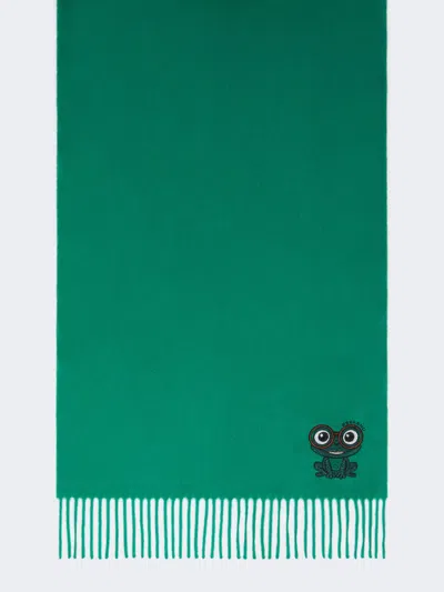 Max Mara Wool And Cashmere Stole In Green