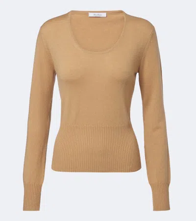 Max Mara Wool And Cashmere Sweater In Beige