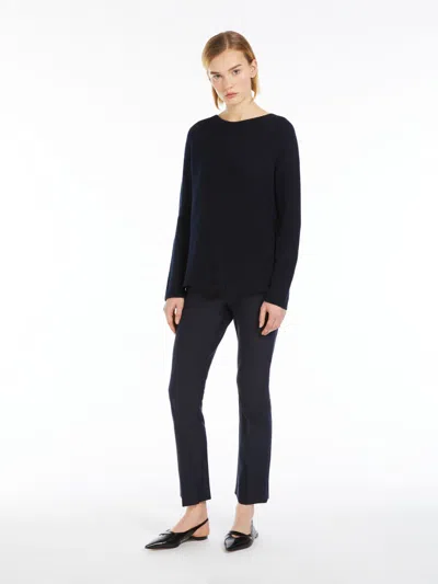 Max Mara Wool And Cashmere Sweater In Ultramarine