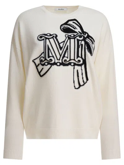 Max Mara Wool And Cashmere Sweater In White