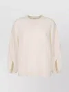 Max Mara Crossover Detail Oversized Wool And Cashmere Sweater Clothing In Neutral