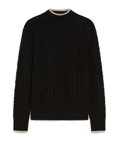 Max Mara Wool And Cashmere Sweaters In Black