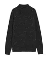 Max Mara Wool And Cashmere Sweaters In Dark Gray