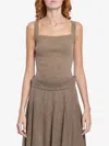 Max Mara Wool And Cashmere Top In Brown