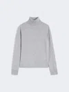 Max Mara Wool And Cashmere Turtleneck Sweater In Gray
