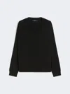 Max Mara Wool And Cashmere V-neck Jumper In Black