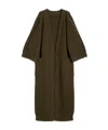 Max Mara Wool And Cashmere Wrap Cardigan In Green
