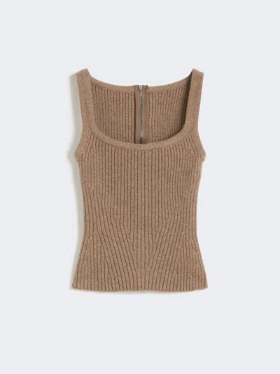 MAX MARA WOOL AND CASHMERE YARN TOP