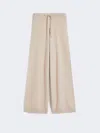 Max Mara Wool And Cashmere Yarn Trousers In Neutral