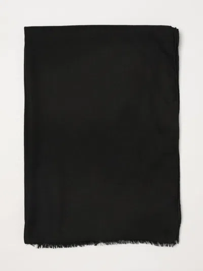 Max Mara Wool And Silk Stole In Black