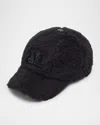 Max Mara Wool Baseball Cap In Black