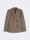 Max Mara Wool Batavia Blazer In Brown