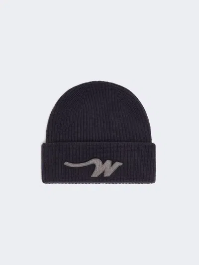 Max Mara Wool Beanie In Blue