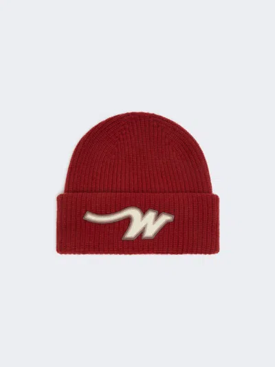 Max Mara Wool Beanie In Red