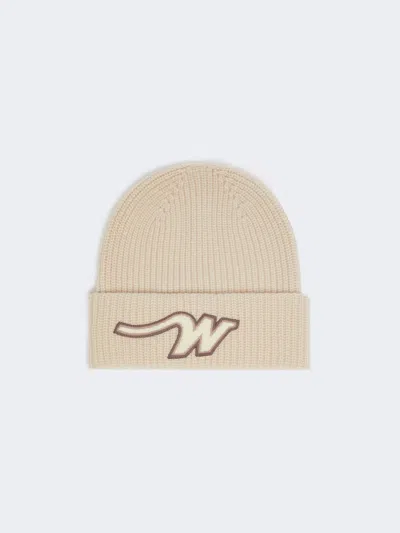 Max Mara Wool Beanie In White