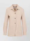 Max Mara Wool Belted Puffed Sleeve Jacket