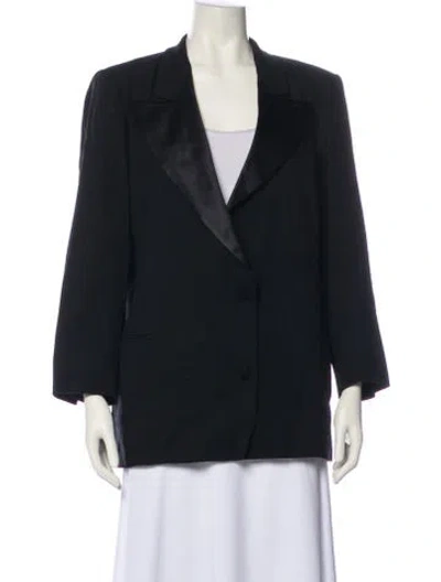 Pre-owned Max Mara Wool Blazer In Black
