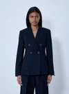 Max Mara Wool Blazer In Blue