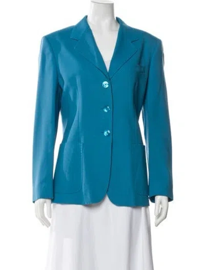 Pre-owned Max Mara Wool Blazer In Blue