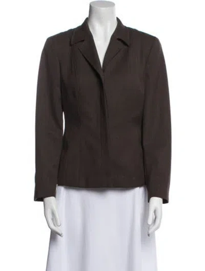 Pre-owned Max Mara Wool Blazer In Brown