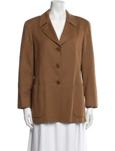 Pre-owned Max Mara Wool Blazer In Brown