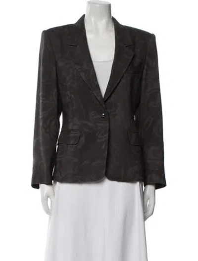 Pre-owned Max Mara Wool Blazer In Brown