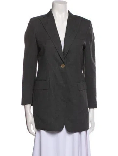 Pre-owned Max Mara Wool Blazer In Gray