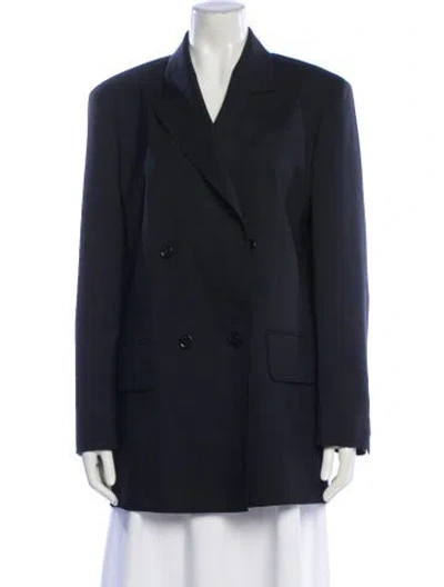 Pre-owned Max Mara Wool Blazer In Gray