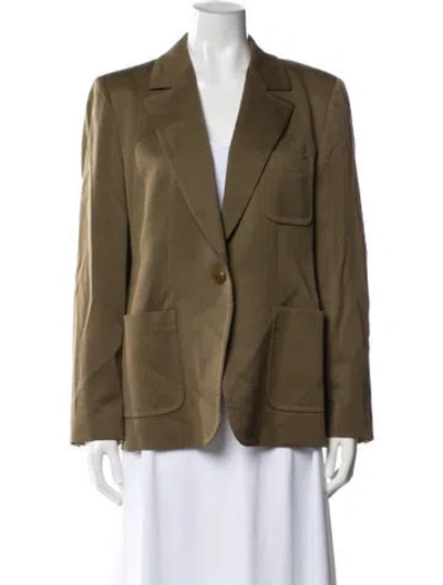 Pre-owned Max Mara Wool Blazer In Green
