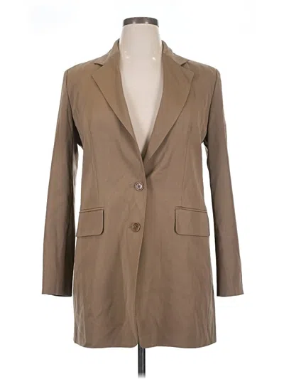 Pre-owned Max Mara Wool Blazer Jacket In Brown