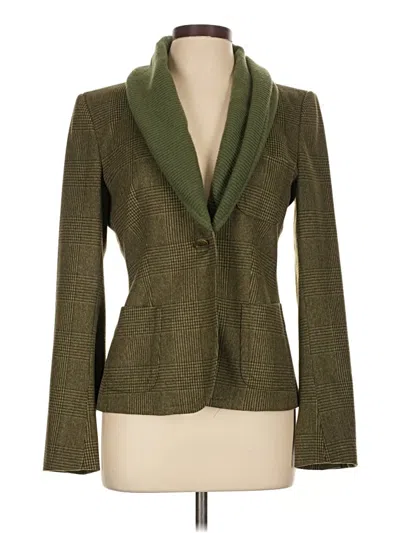 Pre-owned Max Mara Wool Blazer Jacket In Green